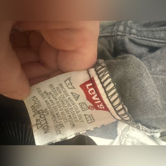 Vintage Levi’s 501 Button Fly Gray Jeans Made in USA W32 L30 - Picture 6 of 9